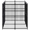 Outdoor Dog Kennel Steel 59.5 ftÂ²