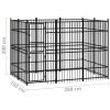 Outdoor Dog Kennel Steel 59.5 ftÂ²