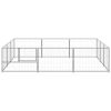 Dog Kennel Silver 96.9 ftÂ² Steel