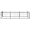 Dog Kennel Silver 32.3 ftÂ² Steel