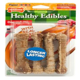 Nylabone Healthy Edibles All Natural Long Lasting Turkey Apple Dog Chew Treats 4 Count; Turkey Apple; 1ea-SMall-Regular