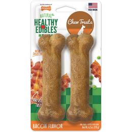 Nylabone Healthy Edibles Farm Friends Grain Free Dog Treats Beef; Chicken; Bacon; Lamb; 1ea-Large-Giant 2 ct