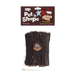 Pet N Shape Beef Lung Strips Dog Treat 3 oz