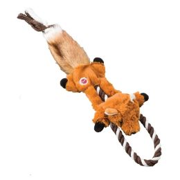 Skinneeez Tugs Dog Toy Forest Fox Multi-Color 14 in