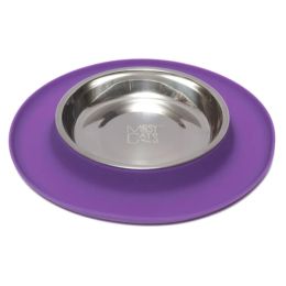 Messy Mutts Cat Feeder Silicone Purple