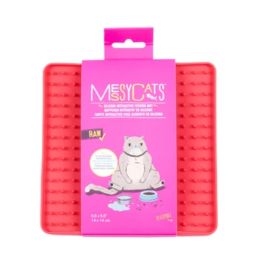 Messy Mutts Cat Silicone Interactive Feeding Mat Watermelon