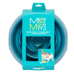 Messy Mutts Dog Slow Feeder Blue 3 Cups