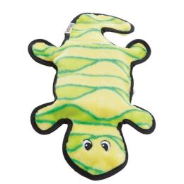 Outward Hound Invincibles Dog Toy Gecko 4 Squeakers Yellow-Green Large