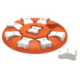 Nina Ottosson Smart Interactive Dog Toy Orange; White 10.63 in