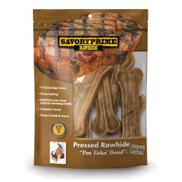 Savory Prime Pressed Bone Natural 4.5 in 6 Pack