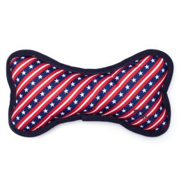 The Worthy Dog Bone Star Stripe Large