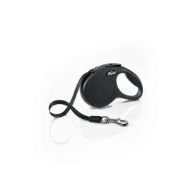 Flexi Classic Retractable Tape Dog Leash Black 10 ft Extra-Small