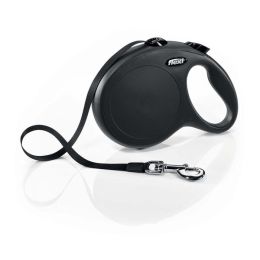 Flexi Classic Retractable Tape Dog Leash Black 16 ft Large