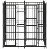 Outdoor Dog Kennel Steel 39.7 ftÂ²